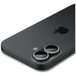 Spigen Optik Pro Glas.TR "EZ FIT" Camera Protector 2pcs for iPhone 17 / 16 / 16 Plus silver - imagine 4