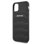 AMG AMHCN61GSEBK iPhone 11 6,1"  black hardcase Leather Debossed Lines - imagine 6