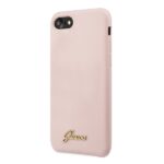 Guess GUHCI8LSLMGLP iPhone 7/8/SE 2020/ SE 2022 light pink hard case Silicone Vintage Go - imagine 2