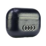 Audi Leather Big Logo AirPods Pro 2 cover black AU-APP2-GT/D3-BK - imagine 4