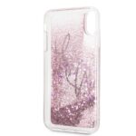Karl Lagerfeld KLHCI65TRKSIGPI iPhone Xs Max pink hard case Signature Liquid Glitter Stars - imagine 5