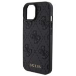 Guess GUHCP15SP4EPMK iPhone 15 / 14 / 13 6.1" black hardcase Leather 4G Stamped - imagine 6