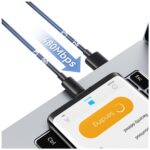 Cable USAMS YD Series SJ708 18W 3A USB-A to USB-C 1m white - imagine 7