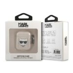 Karl Lagerfeld KLA2UCHGD AirPods cover gold Glitter Choupette - imagine 4