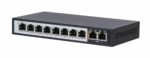 Extralink PERSES | Switch PoE | 8x Gigabit PoE/PoE+, 2x RJ45 Uplink Gigabit, 96W - imagine 3
