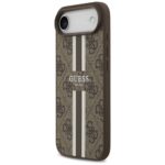Case Guess 4G Printed Stripes MagSafe for iPhone Air brown - imagine 2