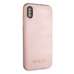 Guess GUHCPXSLSAPI iPhone X/Xs pink hard case Saffiano - imagine 5