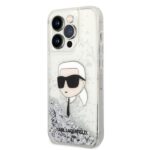 Karl Lagerfeld KLHCP14XLNKHCH iPhone 14 Pro Max 6,7" silver hardcase Glitter Karl Head - imagine 2