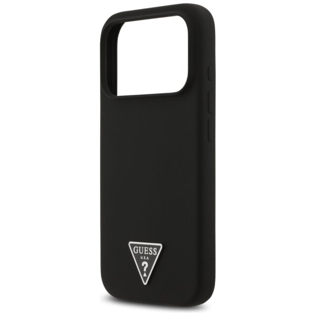 Case Guess Silicone Triangle Logo MagSafe for iPhone 17 Pro black - imagine 6