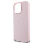 Guess GUHMP16LPGHSMMP iPhone 16 Pro 6.3" pink hardcase Grained Ring MagSafe - imagine 6