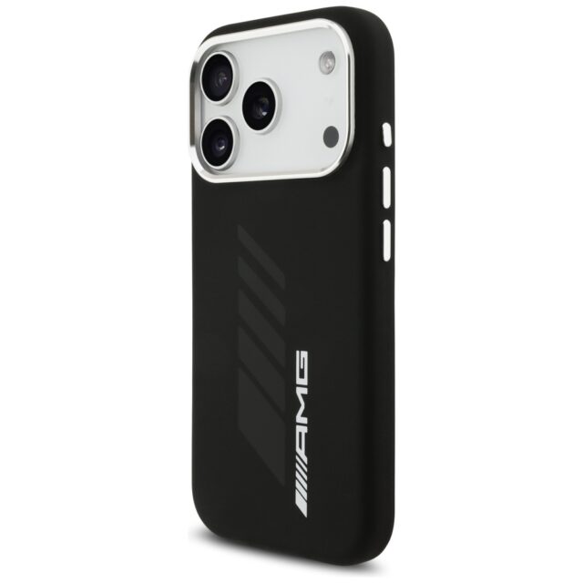 AMG Silicone Oversize Rhombs MagSafe Case for iPhone 17 Pro Black - imagine 2