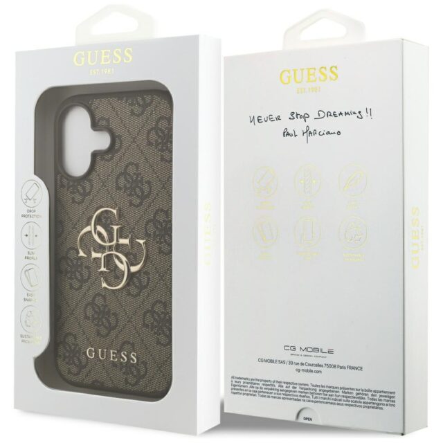 Case Guess 4G Big Logo for iPhone 17 brown - imagine 8