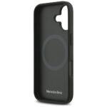 Mercedes Leather Large Laurel Leave MagSafe Case for iPhone 17 Black - imagine 7