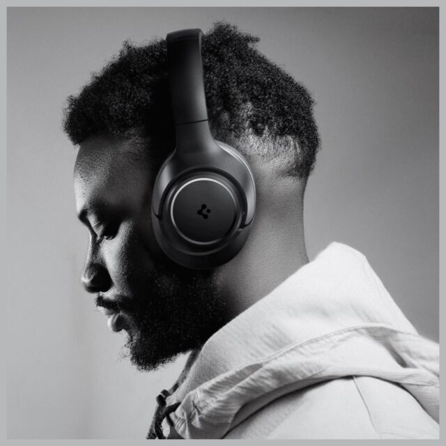 Over-ear Headphones Spigen SA2403 ANC PRO black - imagine 7