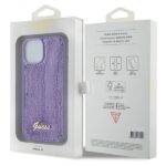 Guess GUHCP15SPSFDGSU iPhone 15 / 14 / 13 6.1" purple hardcase Sequin Script Metal - imagine 8