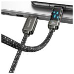 USAMS USB-C to USB-C Cable 100W 1.2m Zinc Alloy Fast Charging Data Cable Meteor Series SJ744USB0 - imagine 3