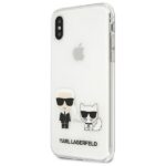 Karl Lagerfeld KLHCI65CKTR iPhone Xs Maxhardcase Transparent Karl & Choupette - imagine 2