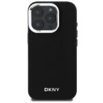 DKNY DKHMP16LPSCMCLK iPhone 16 Pro 6.3" black hardcase Plain Silver Logo MagSafe - imagine 3