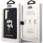 Karl Lagerfeld KLHCS23SSAKLHKPK S23 S911 hardcase black Saffiano Monogram Ikonik - imagine 8