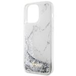Guess GUHCP14XLCSGSGH iPhone 14 Pro Max 6.7" white hardcase Liquid Glitter Marble - imagine 6