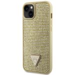 Guess GUHCP14MHDGTPD iPhone 14 Plus/ 15 Plus 6.7"gold hardcase Rhinestone Triangle - imagine 2