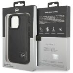 Mercedes MEHCP14L8ROLK iPhone 14 Pro 6.1" Black Hardcase Leather Wave Pattern - imagine 8