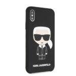 Karl Lagerfeld KLHCPXSLFKBK iPhone X/Xs hardcase black Silicone Iconic - imagine 3