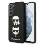 Karl Lagerfeld KLHCS22SSAKICKCBK S22S901 black Saffiano Karl & Choupette Head