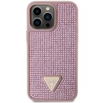Guess GUHCP14XHDGTPP iPhone 14 Pro Max 6.7" pink hardcase Rhinestone Triangle - imagine 3