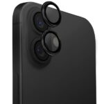 UNIQ Optix Aluminium Camera Lens Protector iPhone 16 6.1" /16 Plus 6.7" midnight black szkło na obie