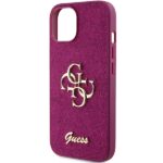 Guess GUHCP15SHG4SGU iPhone 15 / 14 / 13 6.1" purple hardcase Glitter Script Big 4G - imagine 6