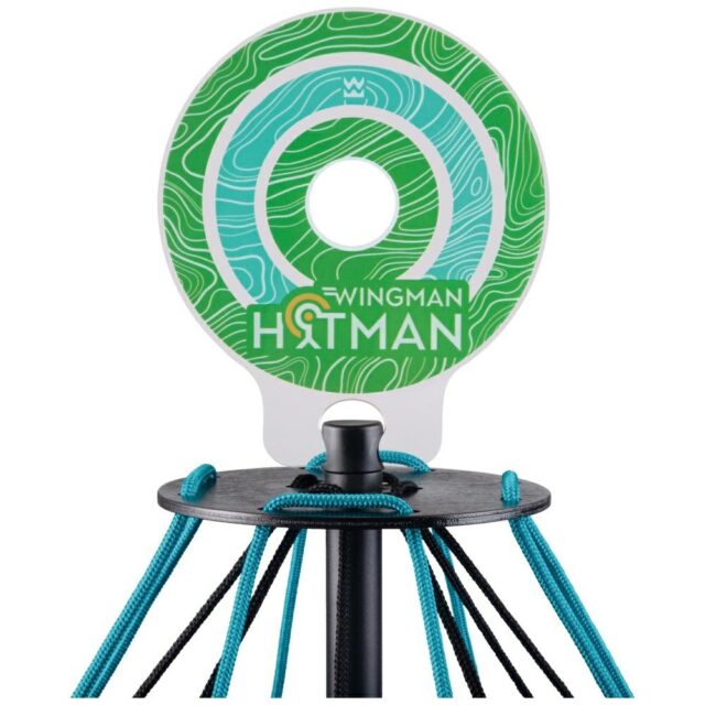 Waboba Hitman throwing disc game with basket - imagine 2