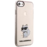Karl Lagerfeld KLHCI8HNCHTCP iPhone 7/8/SE 2020 / SE 2022 pink hardcase Ikonik Choupette - imagine 6