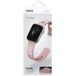 UNIQ Stride Apple Watch Series 1/2/3/4/5/6/7/8/9/SE/SE2/SE3 38/40/41mm FKM Rubber Strap Pink/Pale - imagine 7
