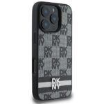 DKNY DKHCP16LPCPTSSK iPhone 16 Pro 6.3" black hardcase Checkered Pattern & Printed Stripes - imagine 4