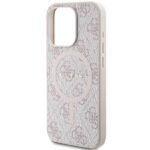 Guess GUHMP13LG4GFRP iPhone 13 Pro / 13 6.1" pink hardcase 4G Collection Leather Metal Logo Ma - imagine 6