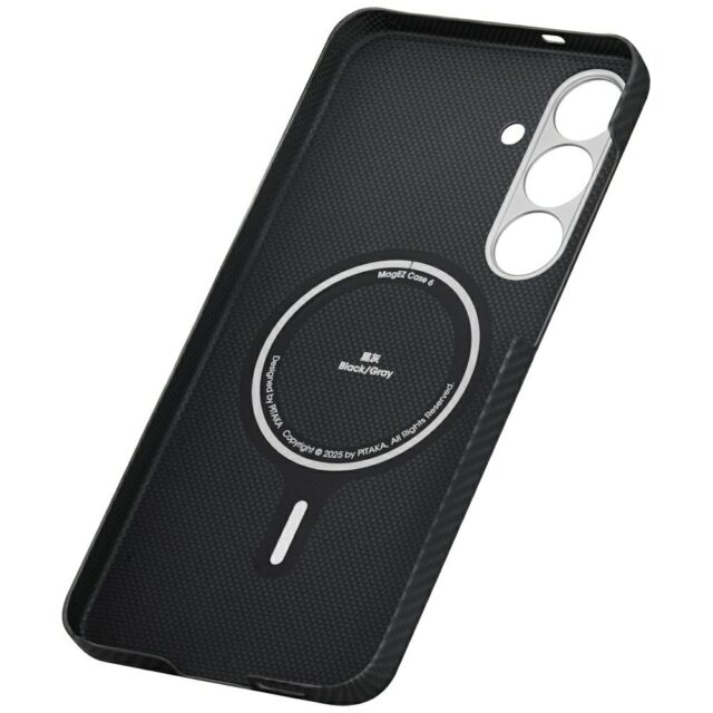 Case PITAKA Ultra-Slim MagSafe for Samsung Galaxy S25 black grey - imagine 10
