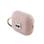 Karl Lagerfeld KLAP2PGCHPP AirPods Pro2 (2022/2023) cover pink Monogram Choupette Head - imagine 3