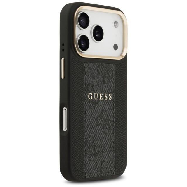 Case Guess 4G Stripe MagSafe for iPhone 17 Pro black - imagine 4