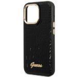 Guess GUHCP14LHGCRHK iPhone 14 Pro 6,1" black hardcase Croco Collection - imagine 6