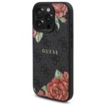 Guess GUHMP16LP4ROPEMCK iPhone 16 Pro 6.3" black hardcase 4G Flowers Print MagSafe - imagine 2