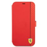 Ferrari FESAXFLBKP13XRE iPhone 13 Pro Max red book On Track Carbon Stripe - imagine 3