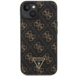 Guess GUHCP15SPG4GPK iPhone 15 / 14 / 136.1"black hardcase 4G Triangle Metal Logo - imagine 3