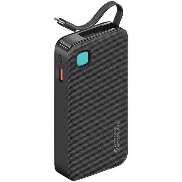 cps-5832d62fac902153d9c41bb8f83f72a0-2025-12-07-09-07-38 USAMS Powerbank with Retractable Cable USB-CRetractable 10000 mAh PD 20W Fast Charge XY Series Black - imagine 1
