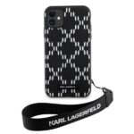 Karl Lagerfeld KLHCN61SAKLMBSK iPhone 11/ Xr  6.1" black hardcase Monogram Losange Saffiano - imagine 3