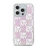 DKNY DKHCP15LLCPEPP iPhone 15 Pro 6.1" pink hardcase Liquid Glitter Multilogo - imagine 3