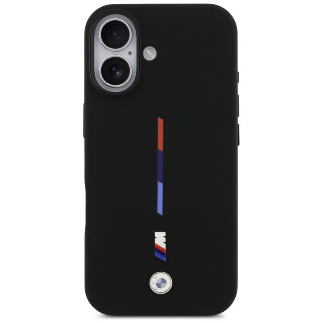 BMW M Silicon Tricolor Line MagSafe Case for iPhone 17 Black - imagine 3