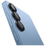 Camera Protector Spigen Optik Pro Glas.TR "EZ FIT" 2pcs for Samsung Galaxy S25 black - imagine 3