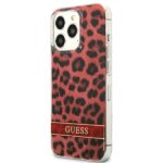 Guess GUHCP13LHSLEOR iPhone 13 Pro / 13 6,1" red hardcase Leopard - imagine 2