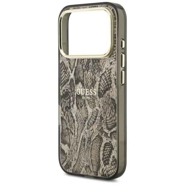 Guess Python Pattern MagSafe Case for iPhone 17 Pro Brown - imagine 6